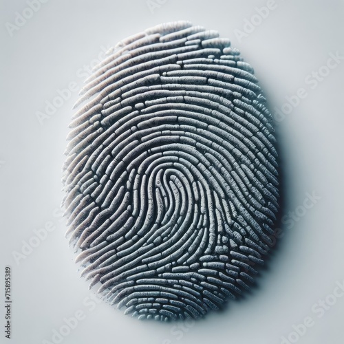 fingerprint on white
