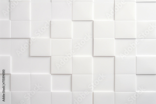 Sleek White Ceramic Tile Wall Texture and Pattern