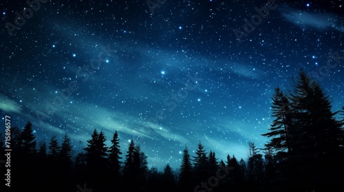 starry night sky ai generated