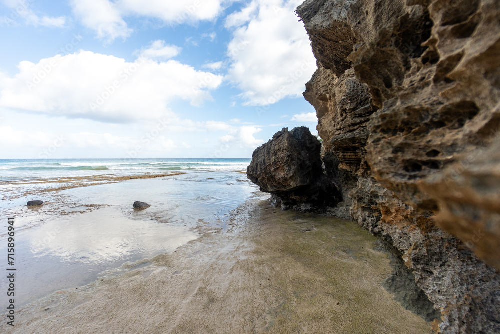 a rocky beach in hawaii 
