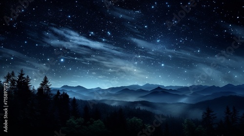 sky with stars ai generated © mudasir
