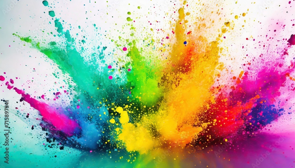 colorful splattering paint hd wallpaper - obrazy, fototapety, plakaty 