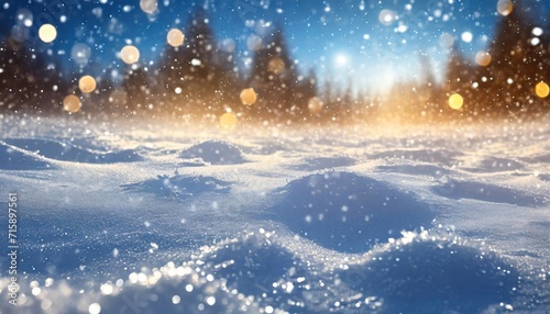 snow texture on a sunny day sparkling shining christmas background © William