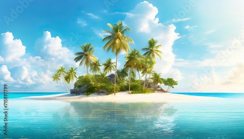 clip art of a tropical island © William