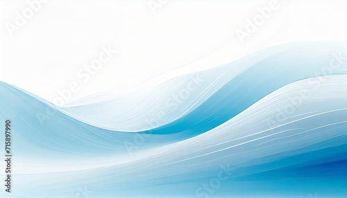 blue abstract wave background with white background 