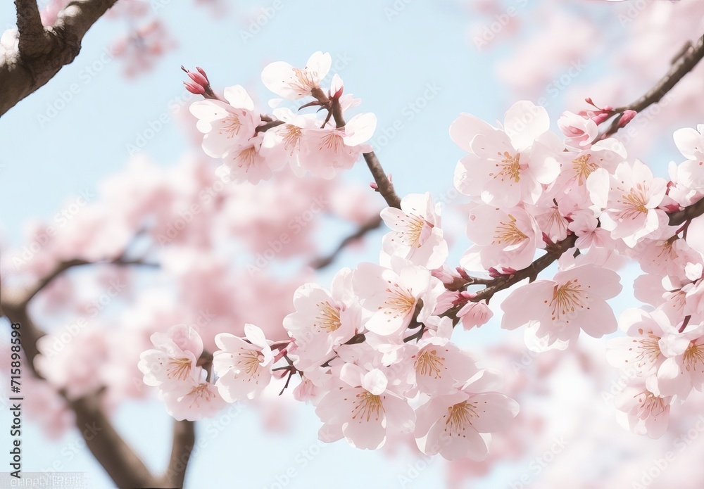 Cherry blossoms spring time beautiful branch Cherry blossoms spring time beautiful branch
