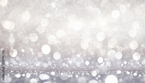 winter christmas sparkling shiny silver bright glittering abstract bokeh background