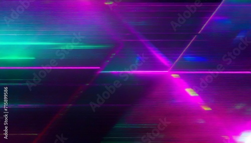 distorted motion glitch abstract pink green purple background with interlaced digital overlay effect futuristic cyberpunk design retro futurism webpunk rave 80s 90s aesthetic techno neon colors