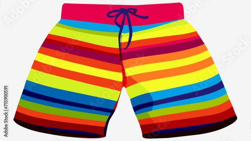 Colorful swim trunks design. vektor illustation
