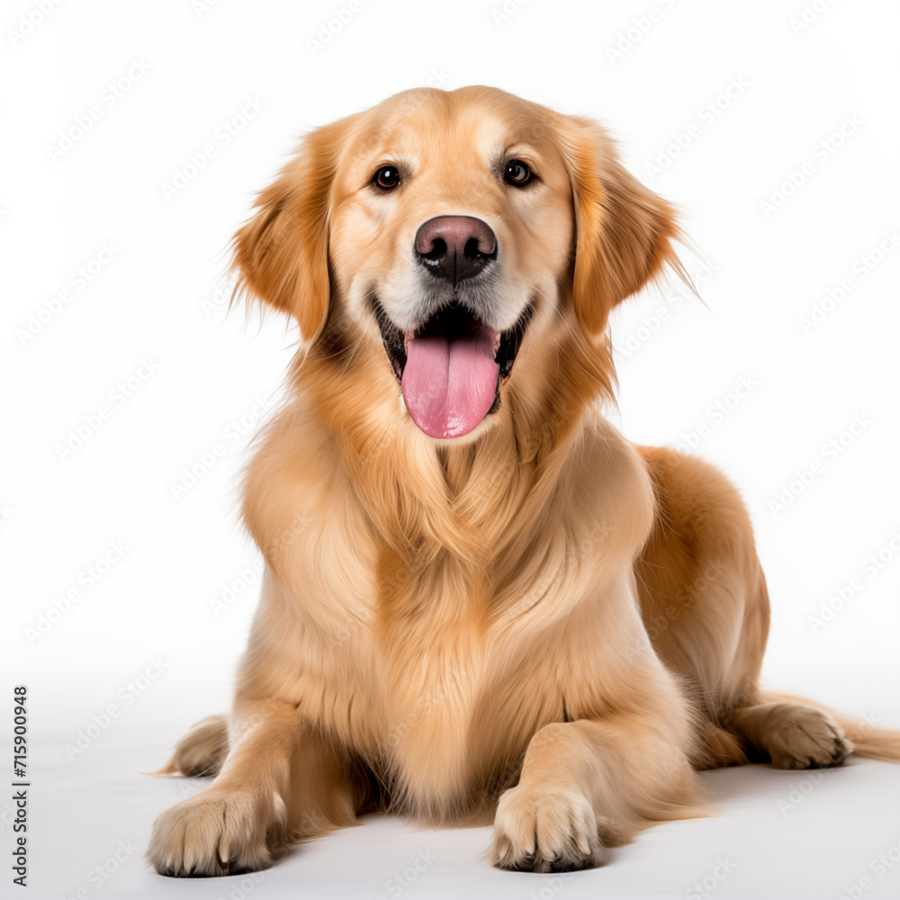 Golden retriever isolated on white Golden retriever isolated on white