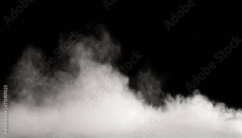 a cloud of white smoke on a black background thin smoke some areas of which seem thicker than othersthick fog that expands over the surface