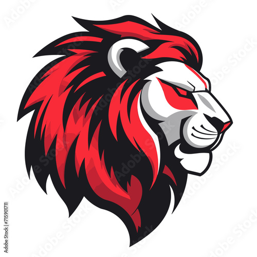 Esport vector logo lion, icon, vector, sticker, head, badge, sign