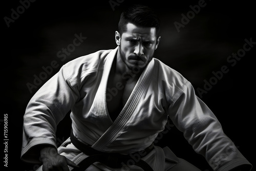 beautiful man do judo  photo