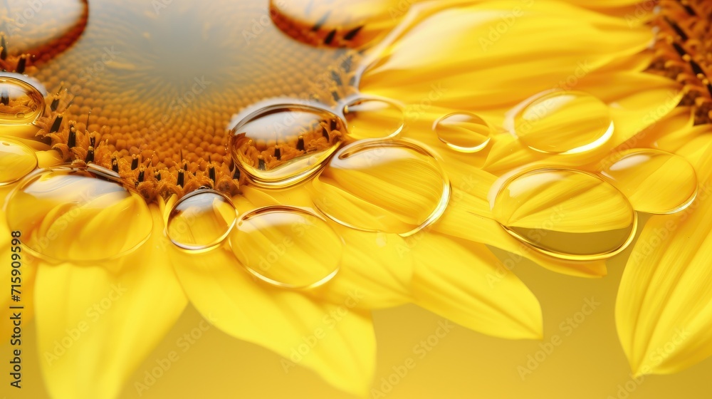 Sunflower flower float in cooking oil wallpaper background Sunflower flower float in cooking oil wallpaper background