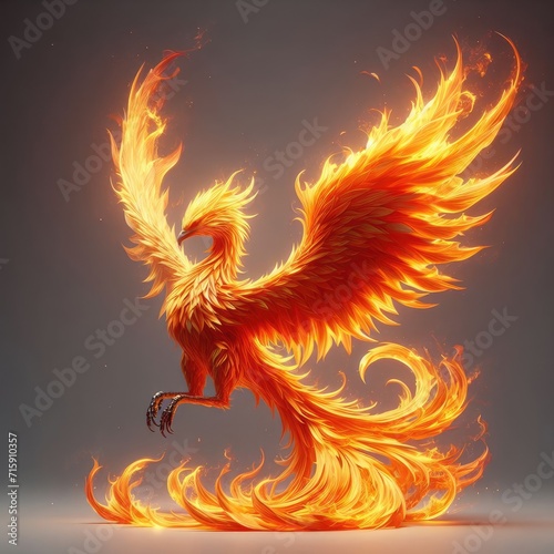 illustration of a phoenix bird  © Садыг Сеид-заде