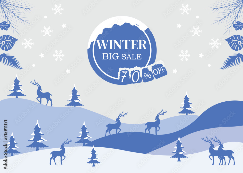 winter background poster banner template design minimalist design winter background poster banner template design minimalist design