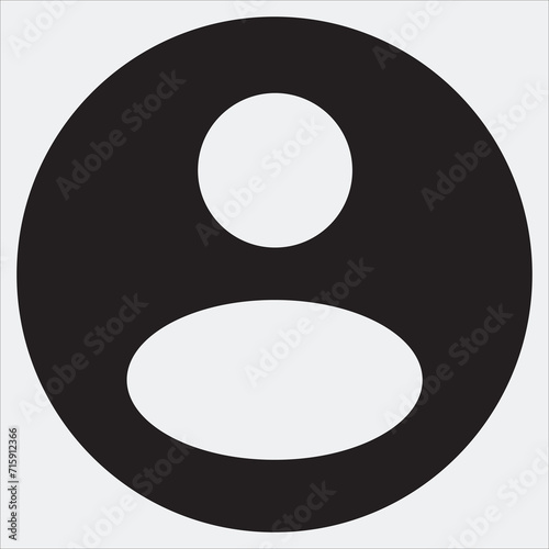 User profile login clip art my account icon no image sign EPS, yin yang button