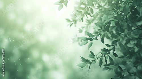 green bamboo leaves background