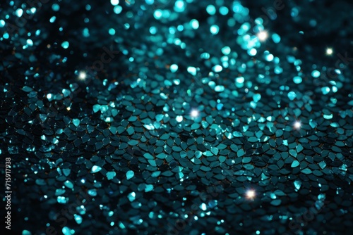  a close up of a blue glitter background with a lot of small sparkles on the top of the image.