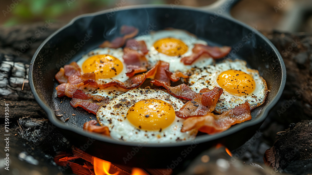 omelette in a pan for breakfast omelette in a pan for breakfast