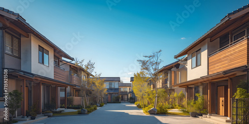 Panorama of a residential area in the suburbs © Andsx