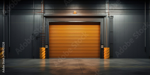 Door industrial building metallic garage steel factory wall shutter warehouse roller security architecture