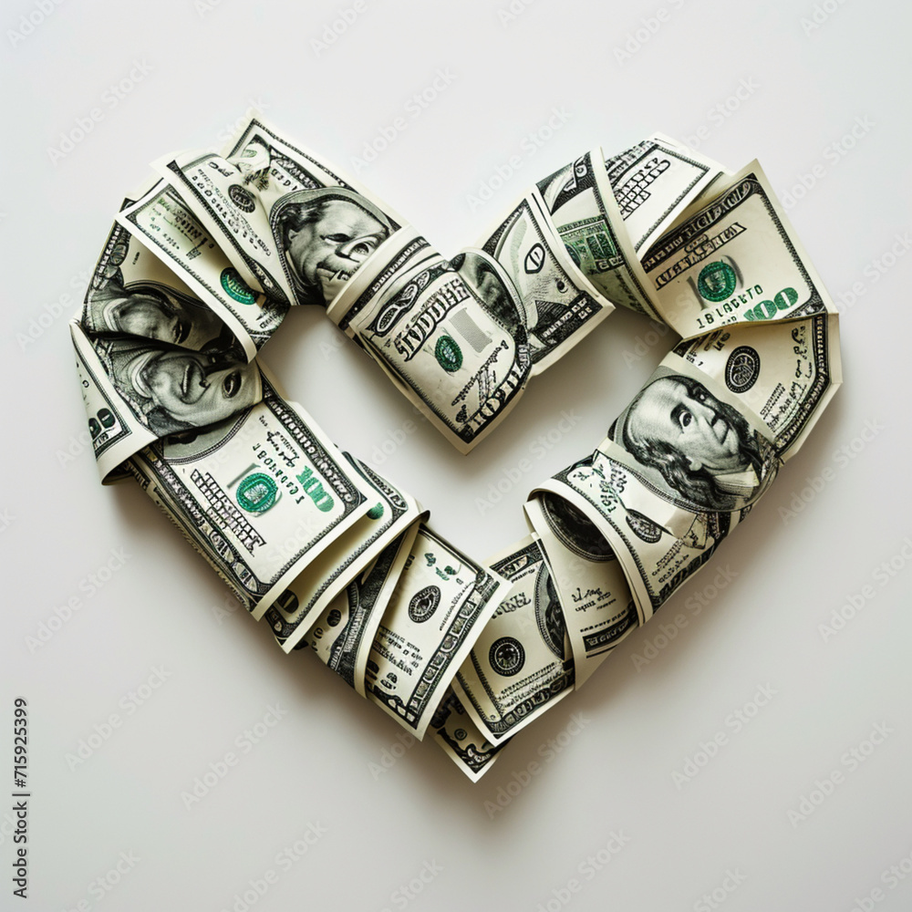 heart from dollars heart from dollars