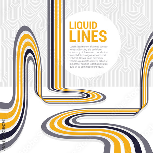 Retro prospective lines background.