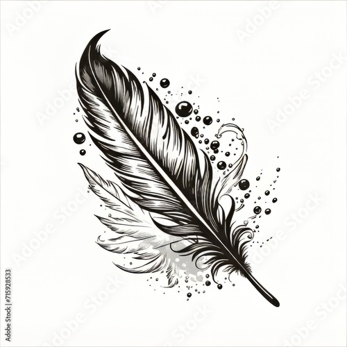 feather pen and ink photo