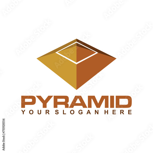 Pyramid Logo template and logogram  photo