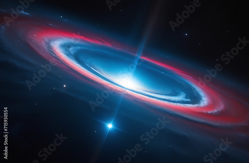 Quasar or quasi-stellar radio source extremely bright active galactic nucleus