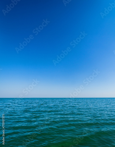 Landscape beautiful summer vertical horizon look view tropical shore open sea beach cloud clean and blue sky background calm nature ocean wave water nobody travel at thailand chonburi sun day time