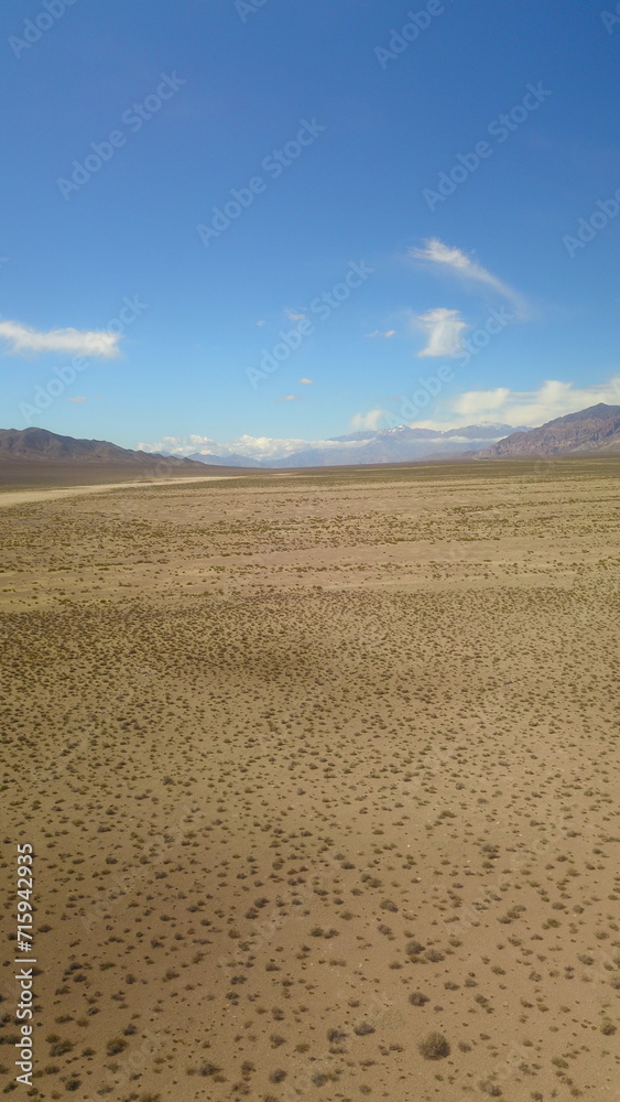 Desert landscape in the Mendoza Andes Desert landscape in the Mendoza Andes