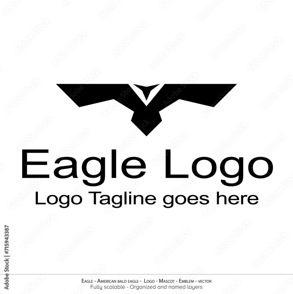 Eagle Logo, Flying Bird Emblem. dove mascot. American Bald Eagle silhouette logo. Minimal design, minimalistic logo vector Eagle Logo, Flying Bird Emblem. dove mascot. American Bald Eagle silhouette logo. Minimal design, minimalistic logo vector