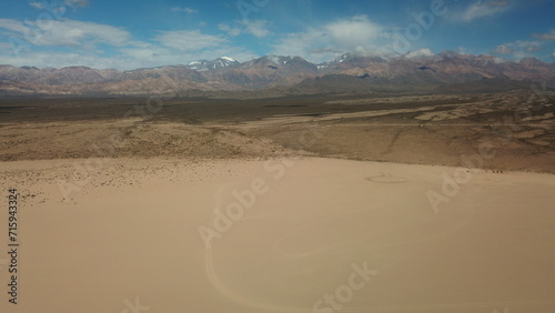 Desert landscape in the Mendoza Andes