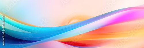 abstract fluid colorful soft background panoramic banner