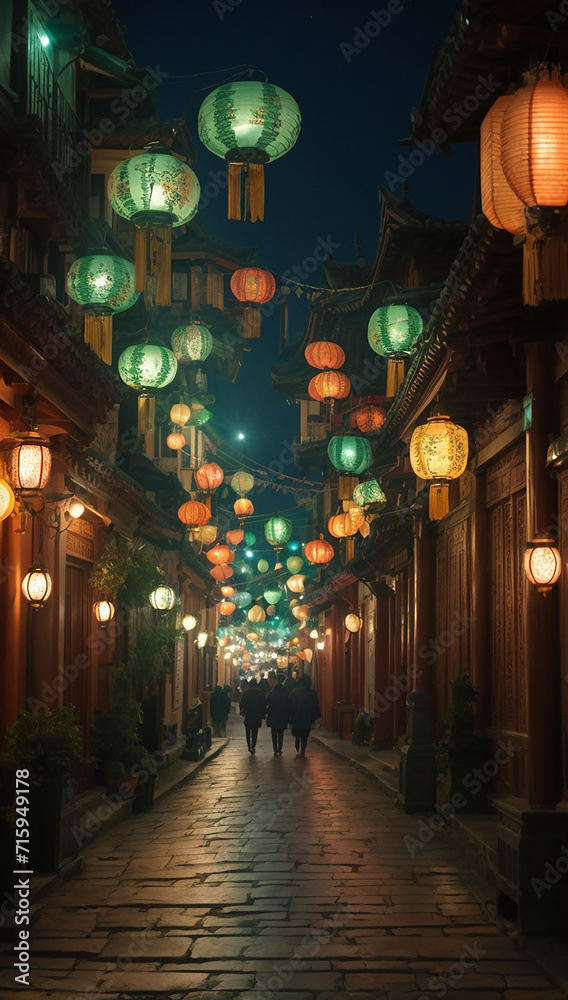 Illuminate ancient city streets at dusk.