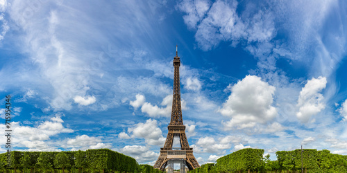 Panorama of Eiffel Tower in Paris, France © Sergii Figurnyi