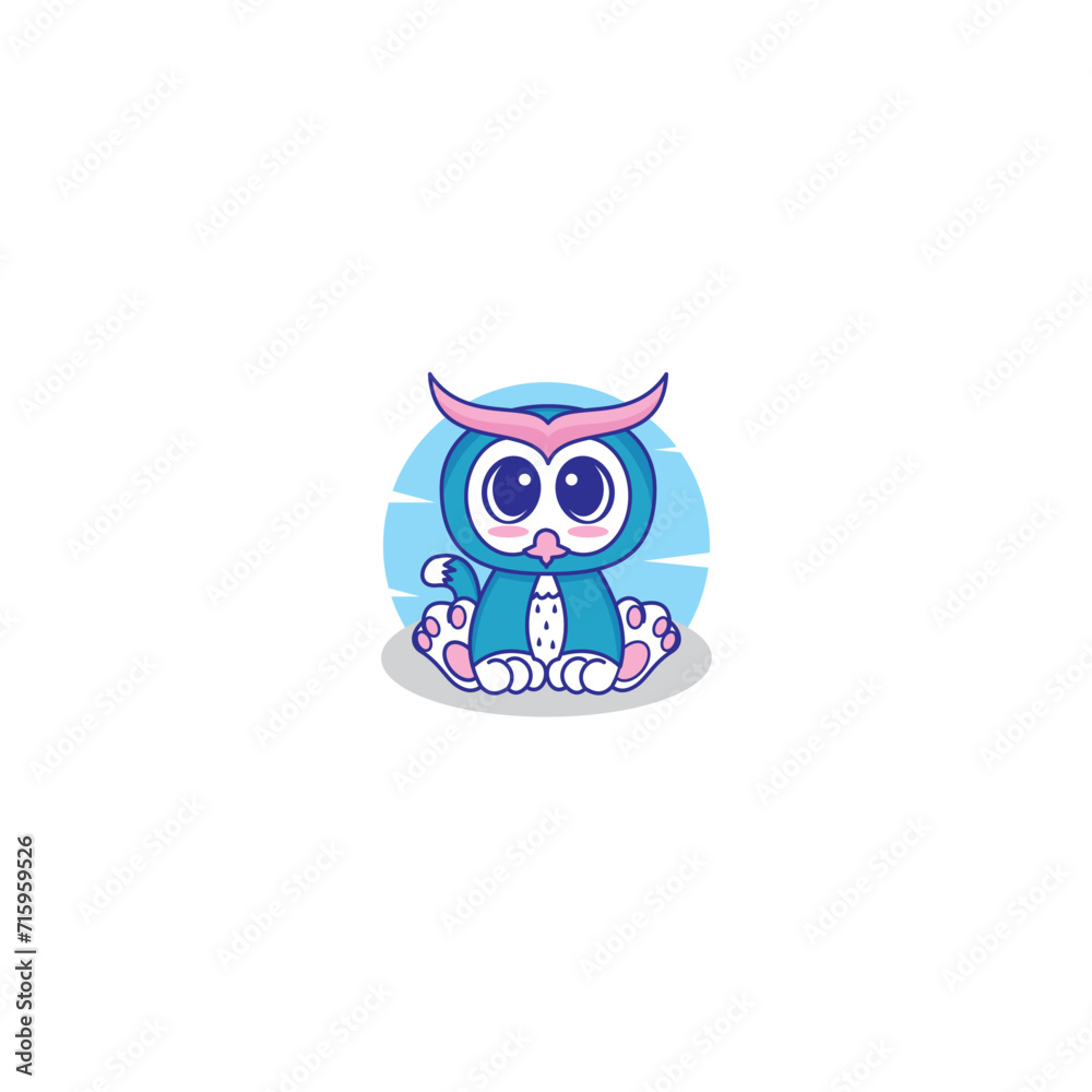 Owl and Cat Character Owl and Cat Character