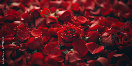 Background of red roses