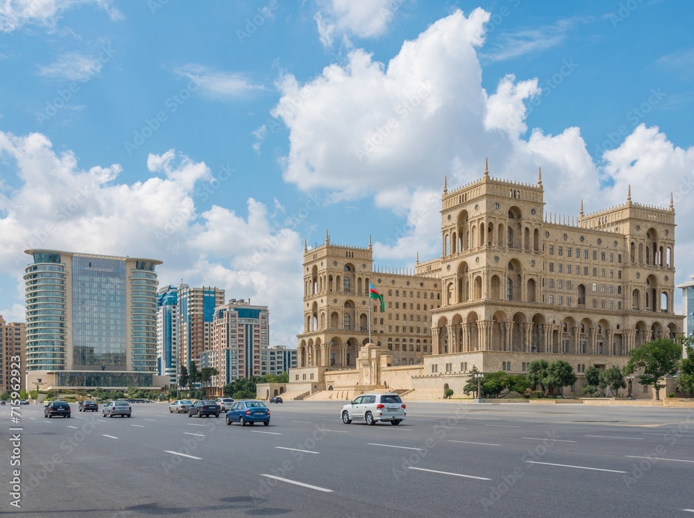 Baku - July 18, 2015: Government House in Azerbaijan, Baku. Gove