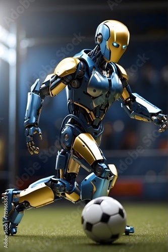 The Football-Playing Robot. Generative AI