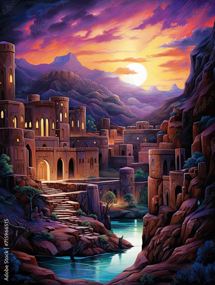 Enchanting Desert Colors: Midnight Spectrum in Arabian Nights