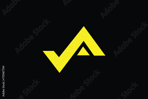 swoosh and Home logo, V and A logo concept, logo mark, abstract, brand mark, icon