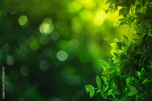 green blurries background