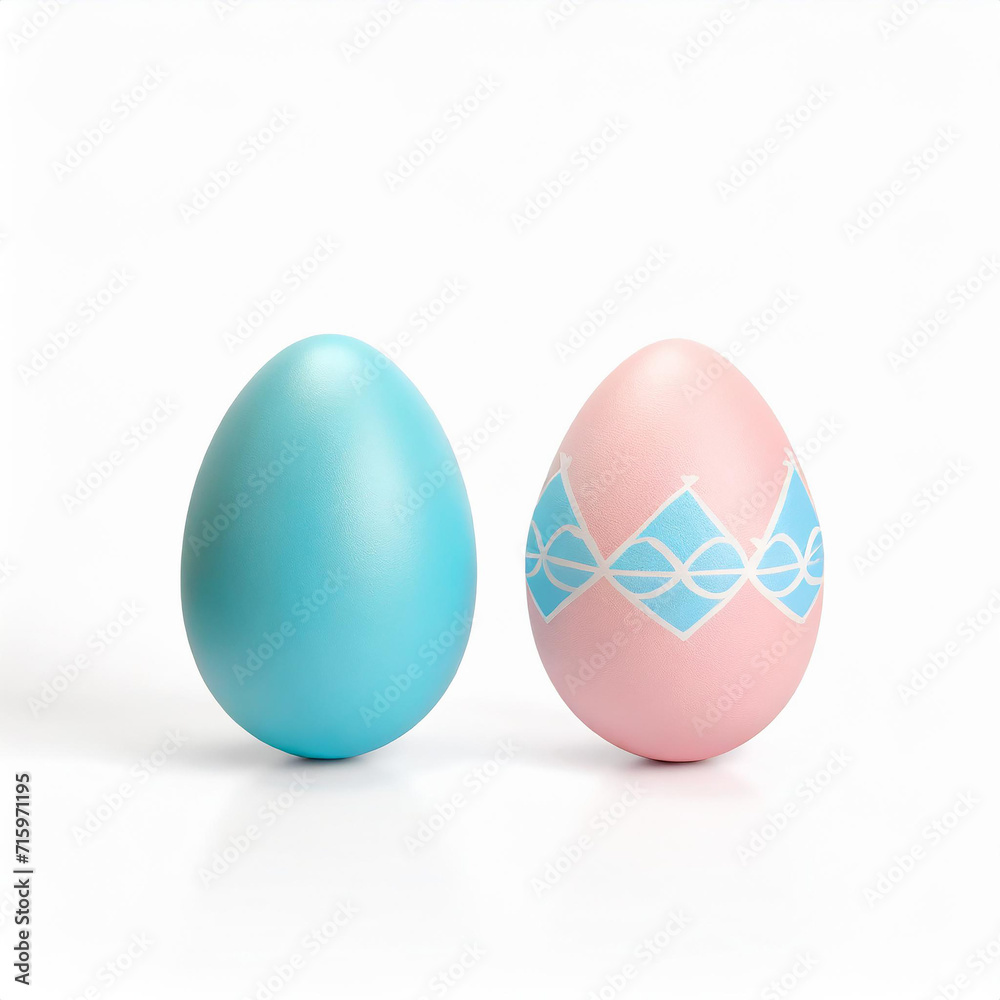 Easter eggs on white background Easter eggs on white background