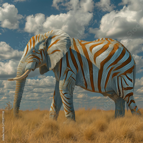 elephant zebra