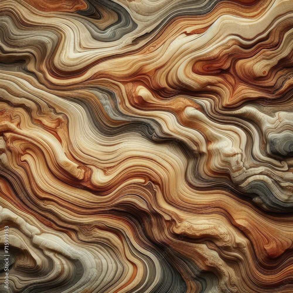 wood background of the waves