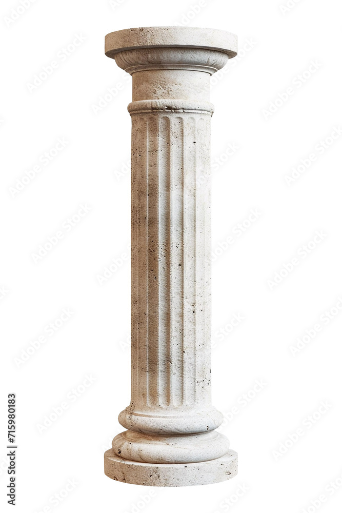 Isolated stone pillar on transparent background, PNG Isolated stone pillar on transparent background, PNG