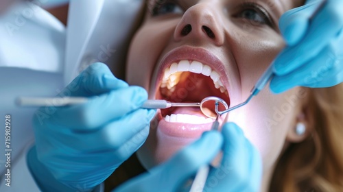 Dentist professional tooth repair